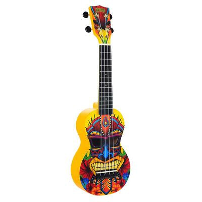Mahalo Art Series soprano ukulele tiki, with bag - MA1TK
