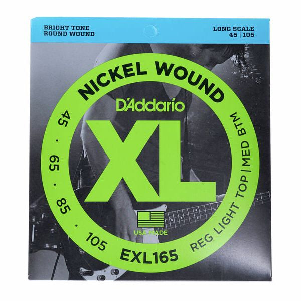 D'Addario EXL165  Bas Snaren 45-105