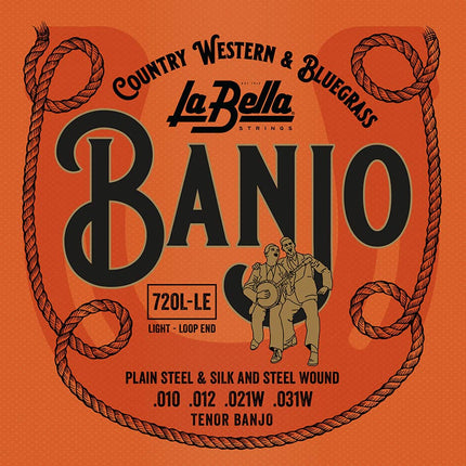 La Bella Acoustic Folk snarenset tenor banjo 720L-LE