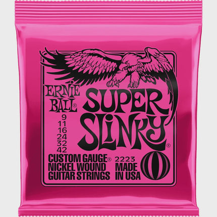 Ernie Ball 2225 Super Slinky Snaren Voor Elektrische Gitaar 9-42