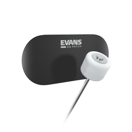 EVANS EQ Black Nylon Bass Drum Double Patch - EQPB2