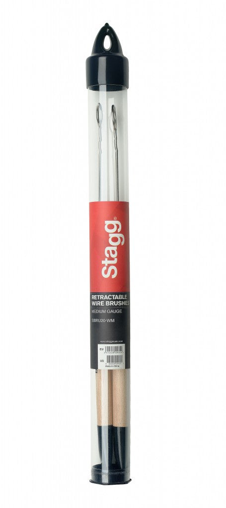 Stagg Retractable Wire Brush SBRU20-WM