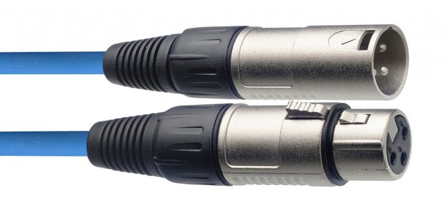 Stagg 6M XLR kabel Blauw SMC6 CBL