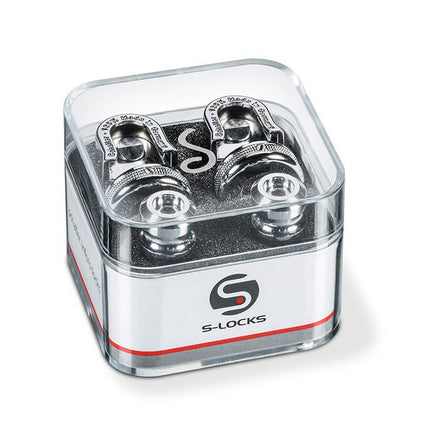Schaller S-lock Strap Lock set chrome