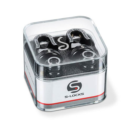 Schaller S-Lock Strap Locks set Black Chrome