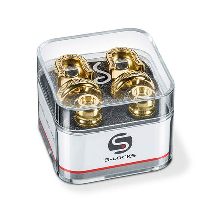 Schaller S-Lock Strap Lock Set Gold