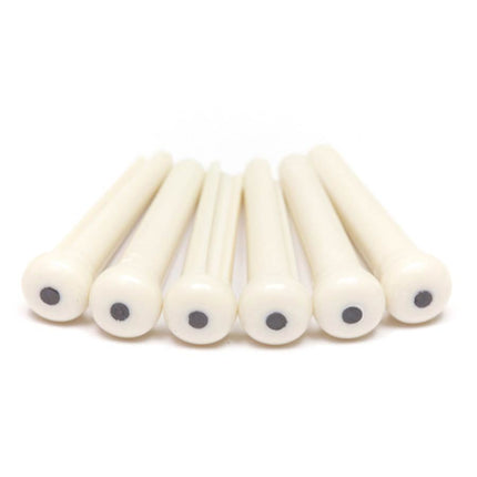 Tusq Bridge Pins White with black dot