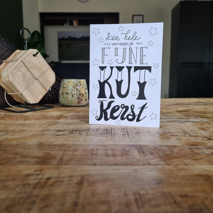 Kerstkaart BySam "K*T Kerst"