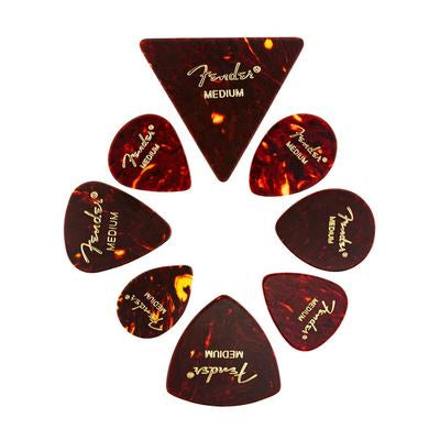 Fender Classic Celluloid Picks Shapes medley