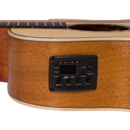 Bromo BAT2CE Grand Auditorium Akoestische Gitaar - Cutaway met Ingebouwde Preamp