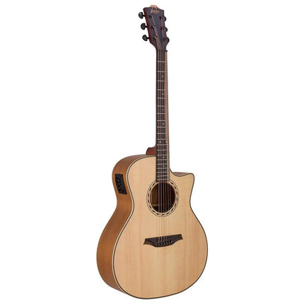 Bromo BAT2CE Grand Auditorium Akoestische Gitaar - Cutaway met Ingebouwde Preamp