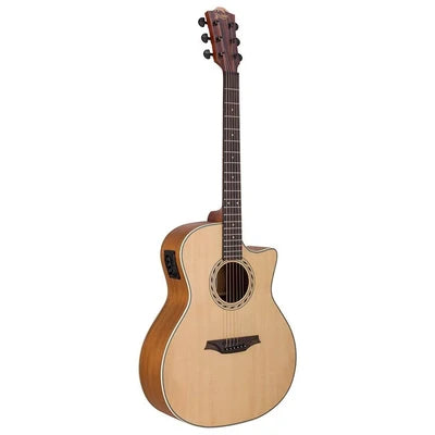 Bromo BAA2CE Grand Auditorium Akoestische Gitaar - Cutaway met Ingebouwde Preamp