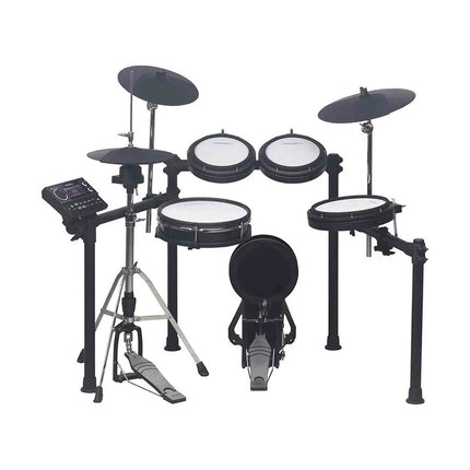 Medeli MZ538 electronic drum kit - dual-zone mesh pads with real hi-hat