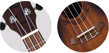 Flight Concert Uke DUC 380 Amber Mahogany Tobacco