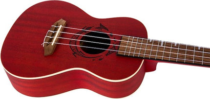 Flight Concert Uke DUC 380 CORAL Mahogany Red