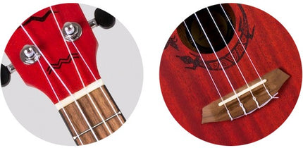 Flight Concert Uke DUC 380 CORAL Mahogany Red