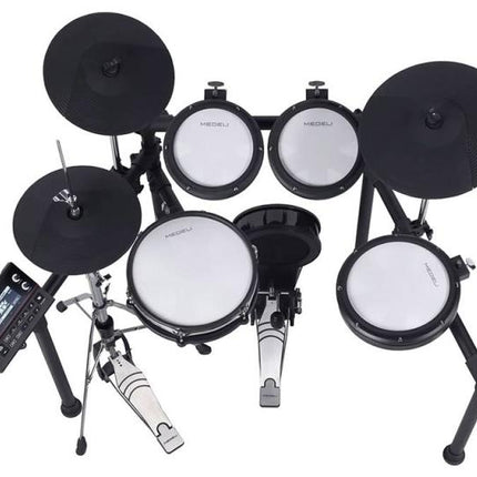 Medeli MZ538 electronic drum kit - dual-zone mesh pads with real hi-hat