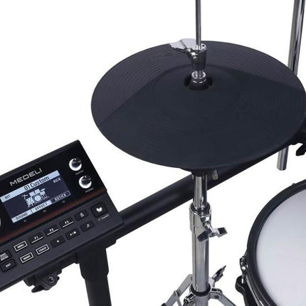Medeli MZ538 electronic drum kit - dual-zone mesh pads with real hi-hat