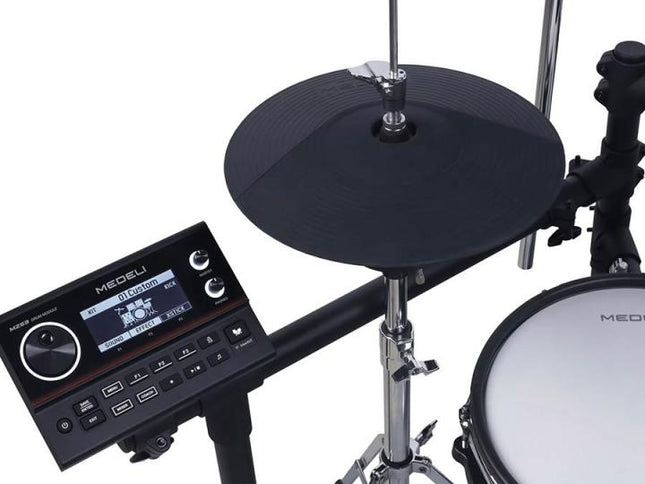 Medeli MZ538 elektronisch drumstel - dual-zone mesh pads met real hi-hat