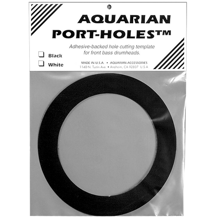 Aquarian Bass Drum Port Hole, 5", Black - PHBK