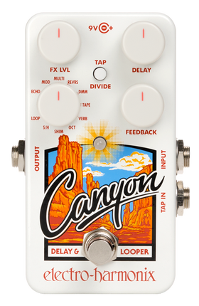 Electro-Harmonix CANYON Multi Delay en Looper met Tap tempo/divisie