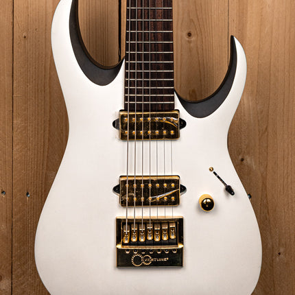 Ibanez K7YANG Brian "Head" Welch Signature 7-string Electric Guitar - Matte White