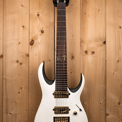 Ibanez K7YANG Brian "Head" Welch Signature 7-string Electric Guitar - Matte White