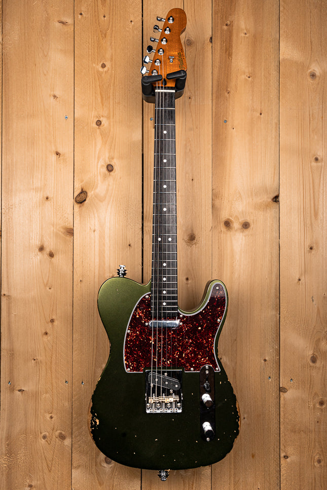 Patina T-style SS Alnico V Sherwood Green Nitro Relic