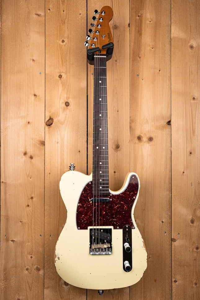Patina T-style Alnico V White Nitro Relic