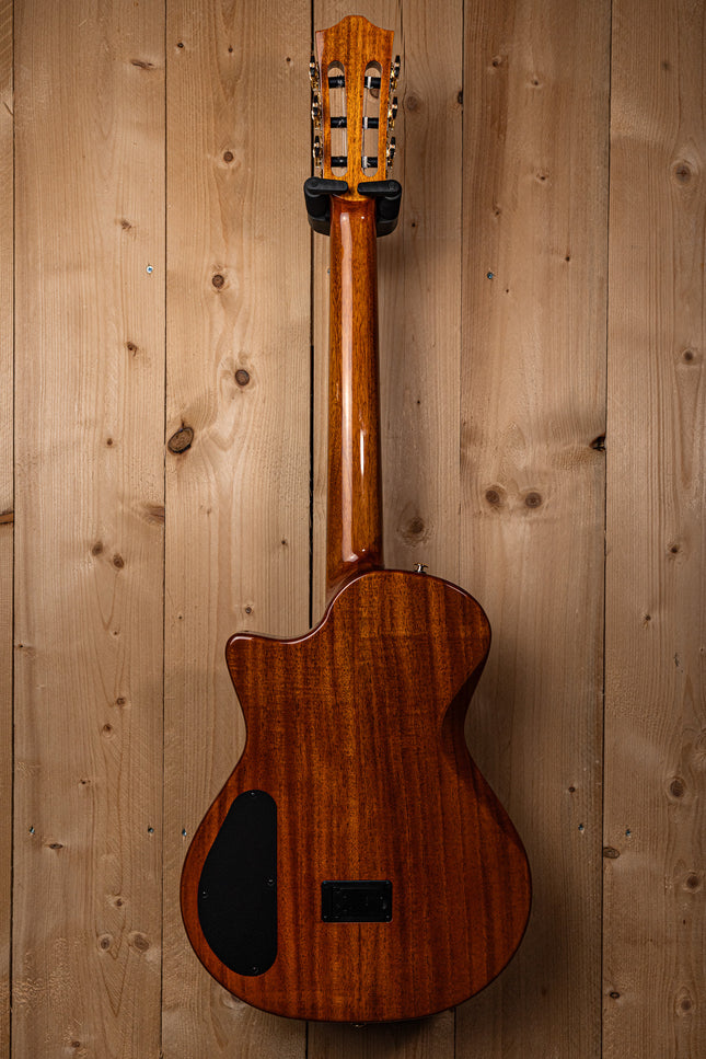 Bromo BEN2C/3TS Semi-Hollow Body Electric Nylon String Guitar