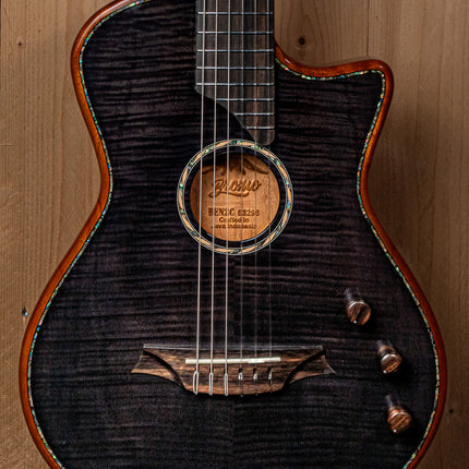 Bromo Fusion Craft Series hollow body solid electric nylon guitar BEN2C/TBK