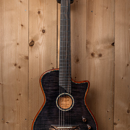 Bromo Fusion Craft Series hollow body solid electric nylon guitar BEN2C/TBK