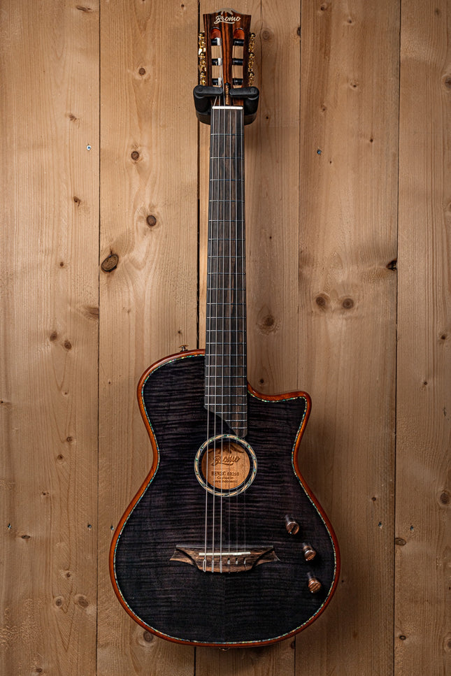 Bromo Fusion Craft Series hollow body solid electric nylon guitar BEN2C/TBK
