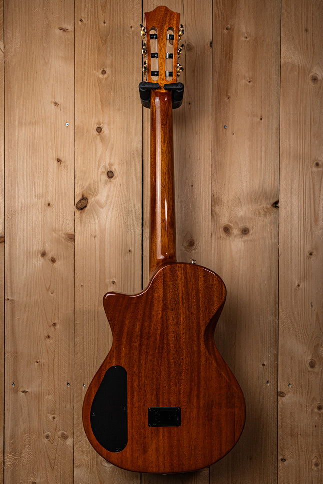 Bromo Fusion Craft Series hollow body solid electric nylon guitar BEN2C/TBK