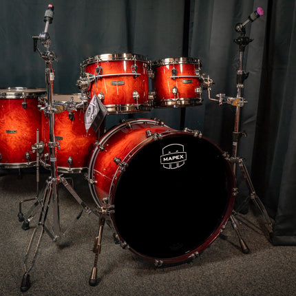 Mapex Saturn Evolution Special Edition Maple-Burl-Blaze finish