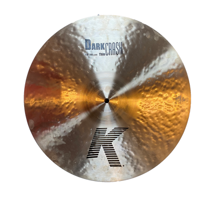 18" Zildjian K Dark Thin Crash