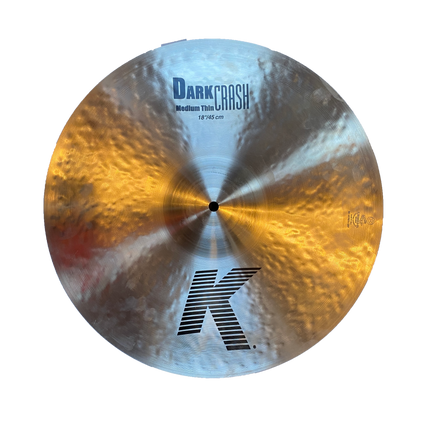 18-inch Zildjian K Dark Medium Thin Crash