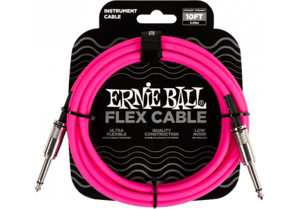 ERNIE BALL - EEB 6413 Jack/jack 3m roze Flex Cable