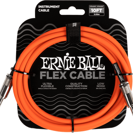 ERNIE BALL - EEB 6416 Jack/Jack 3m oranje Flex Cable