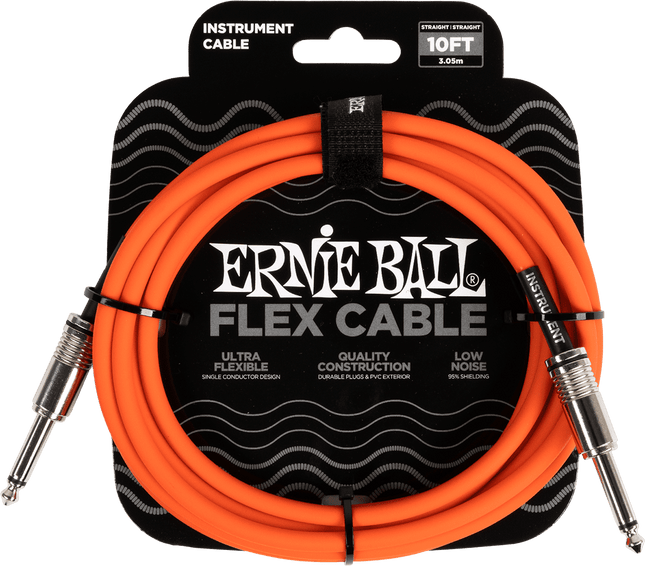 ERNIE BALL - EEB 6416 Jack/Jack 3m oranje Flex Cable