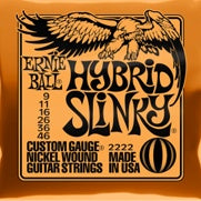 Ernie Ball 2222 Hybrid Slinky Snaren Voor Elektrische Gitaar 9-46