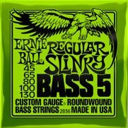 Ernie Ball Regular Slinky Bass 5 Bas Gitaar Snaren 45-130