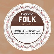 D'addario Folk Nylon Ball End snaren