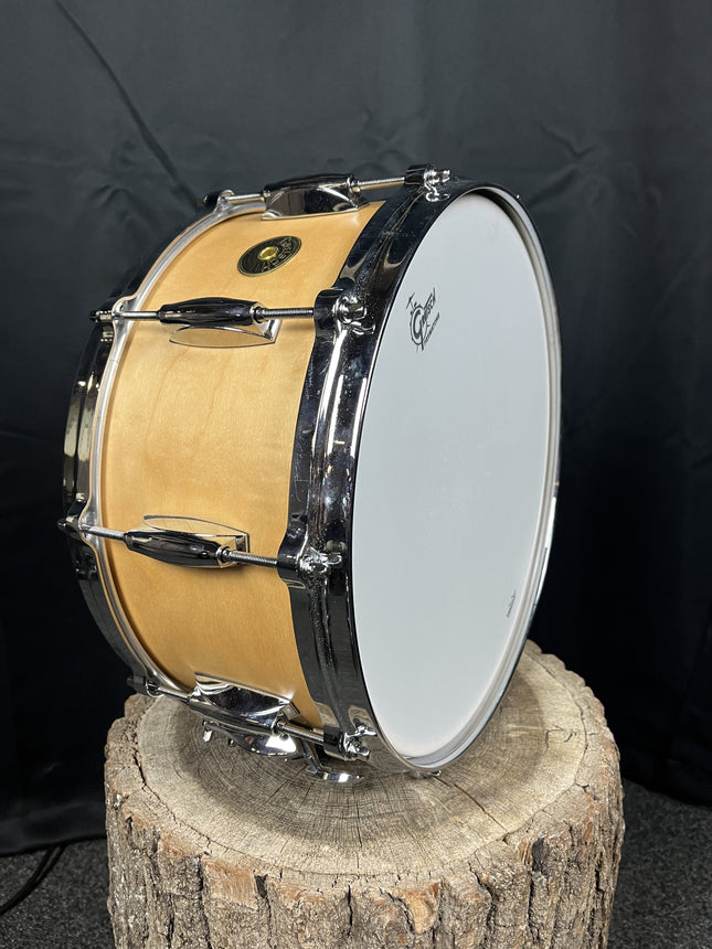 Gretsch USA Custom Maple Satin Natural 14x6.5'' Snaredrum