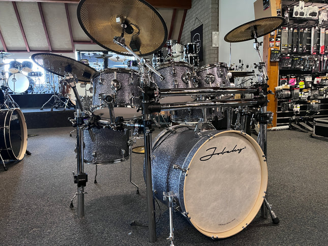 Jobeky E-Drums inclusief rack, cymbals, Roland TD-20 module (occasion)