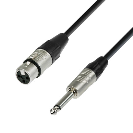 Adam Hall Microphone cable xlr female to 6.3mm Jack mono 3M