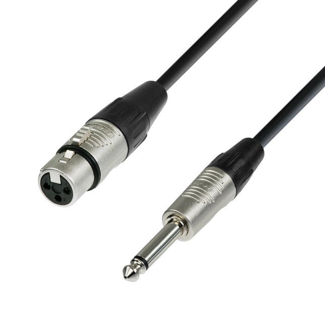 Adam Hall Microphone cable xlr female to 6.3mm Jack mono 3M