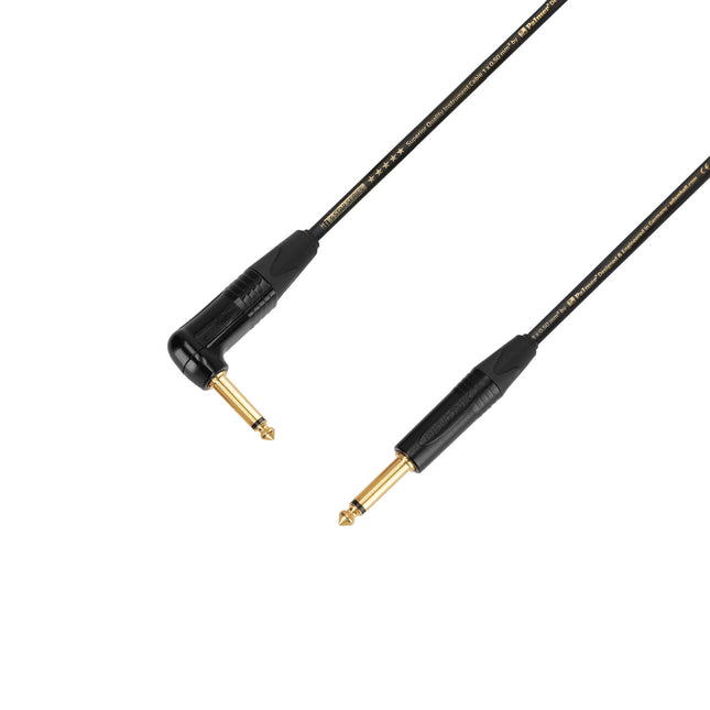 Adam Hall Instrument Cable | Neutrik® angled Jack x Jack TS | 6 m