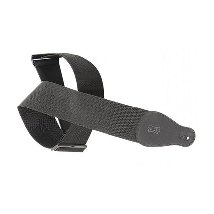 7 cm wide black polypropylene guitar strap