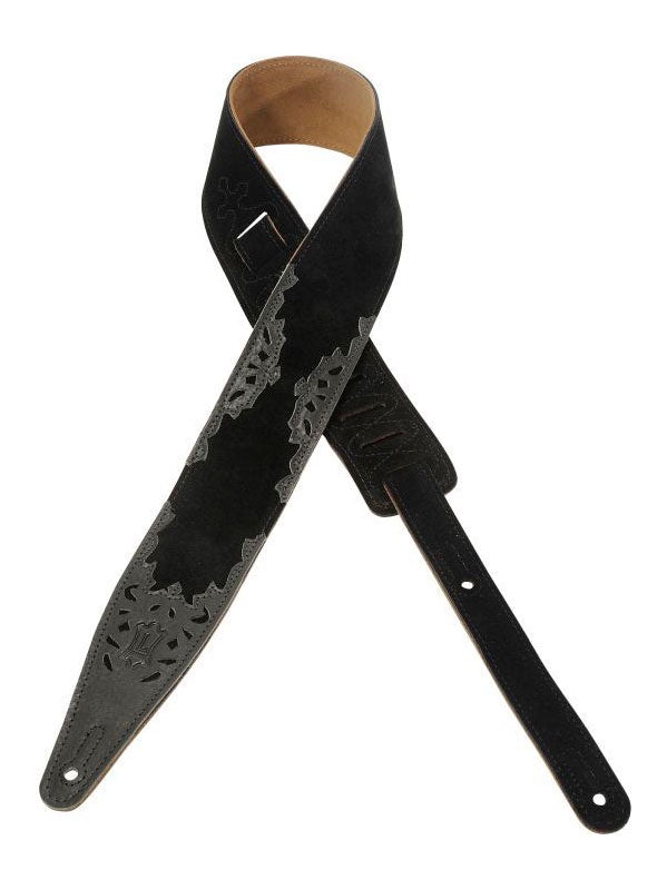 Levy's suede guitar strap LEV-MS317PAI-BLK